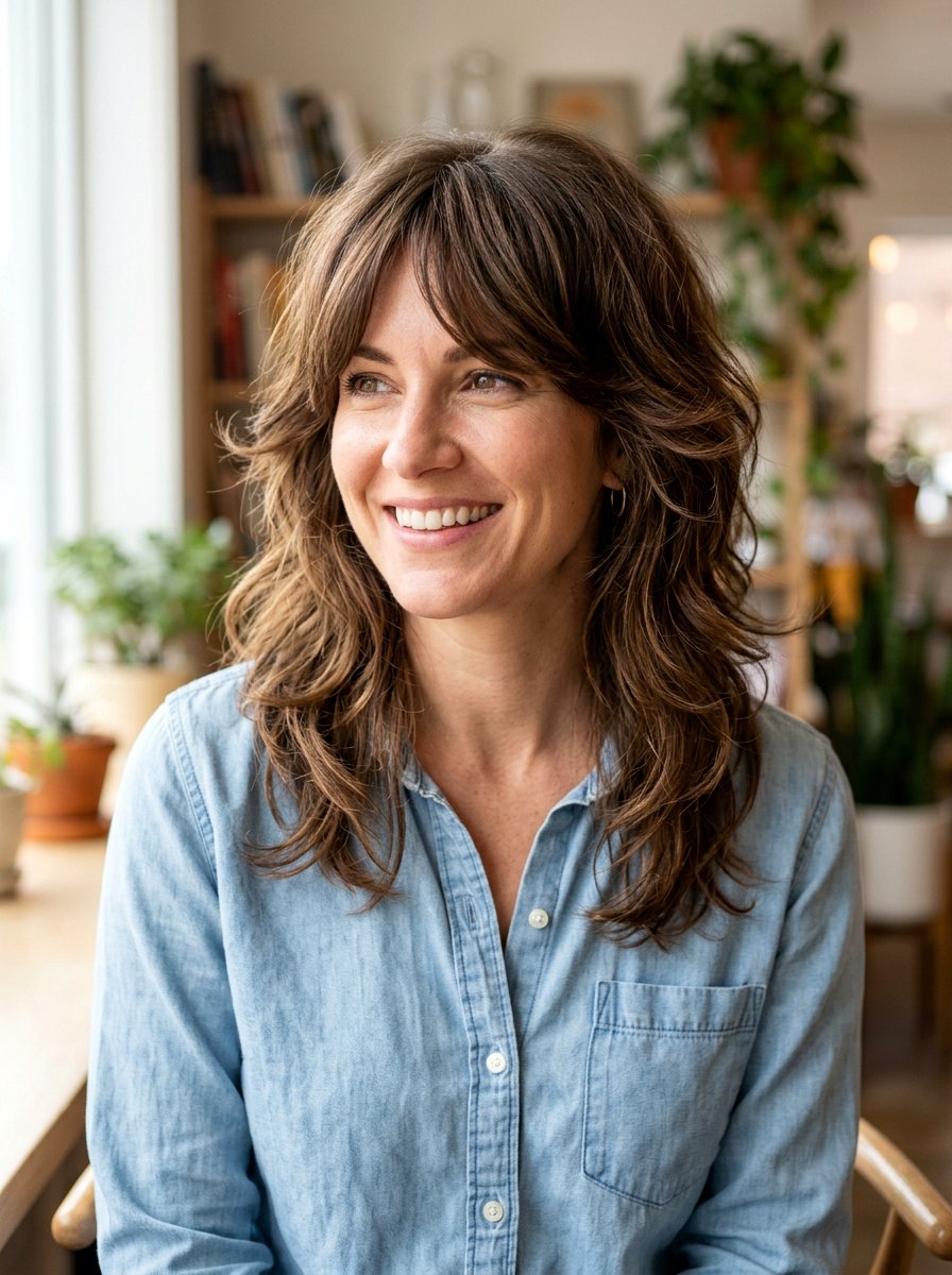 Layered Medium Shag Haircut - 20 haircut to fix grown out shag - 20 haircut to fix grown out shag