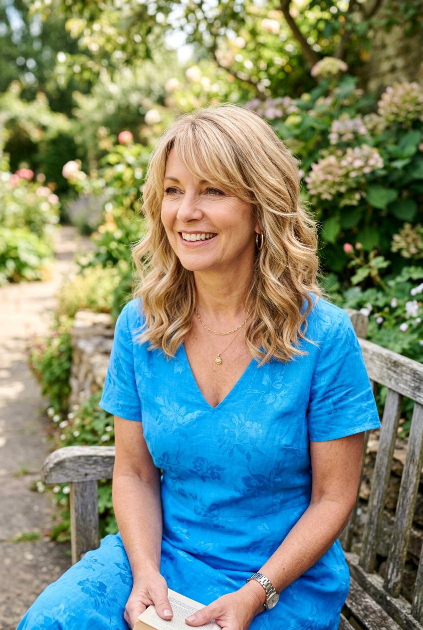 Layered Mid Length Cut With Side Fringe - 20 side swept fringe for women over 50 - 20 side swept fringe for women over 50