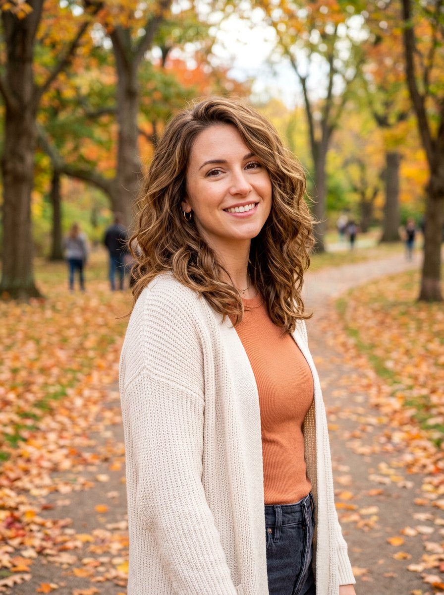 Layered Mid Length Wavy Hair - 20 wavy layered haircut for thick hair women - 20 wavy layered haircut for thick hair women