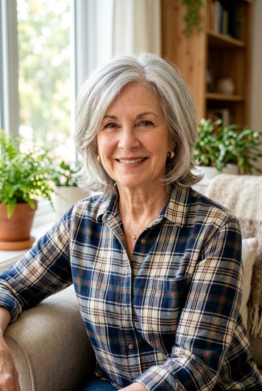 Layered Neck Length Haircut - 20 low maintenance layered hairstyle for older women - 20 low maintenance layered hairstyle for older women