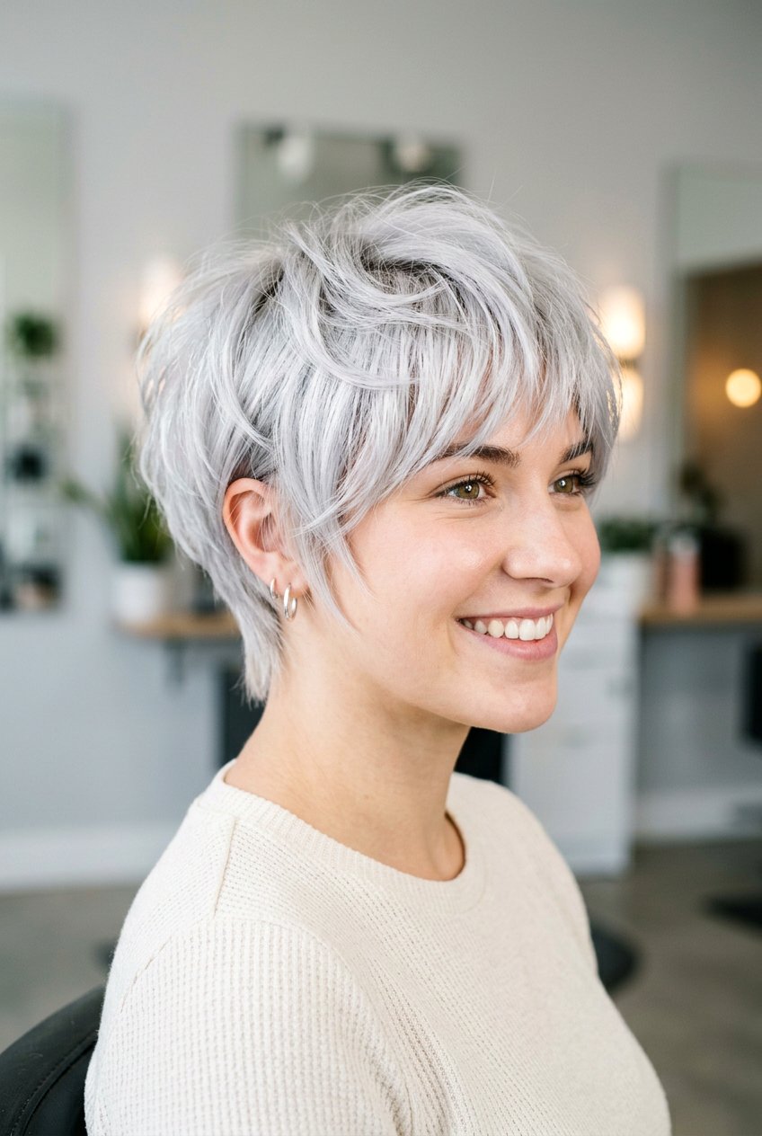 Layered Pixie - 20 short hairstyles for fine hair - 20 short hairstyles for fine hair