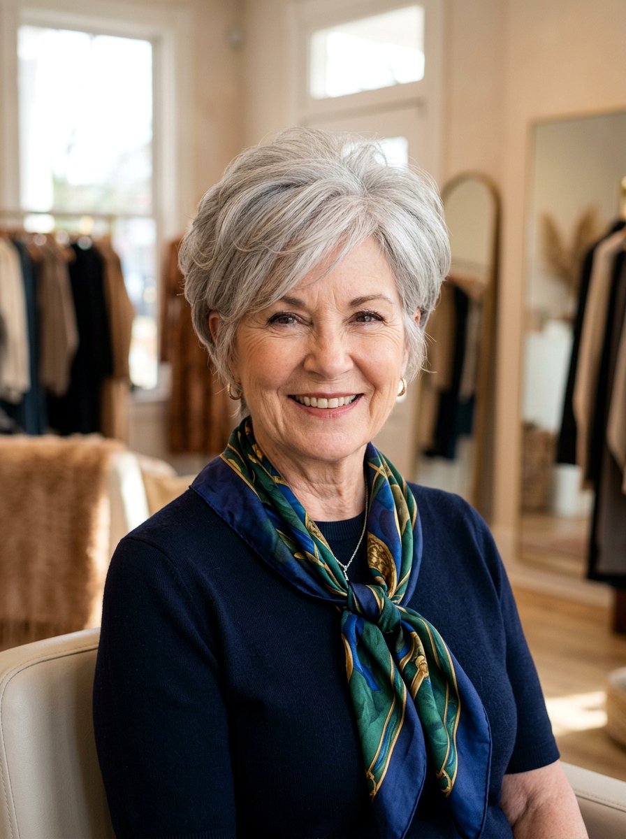 Layered Pixie - 20 short textured pixie for women over 60 - 20 short textured pixie for women over 60