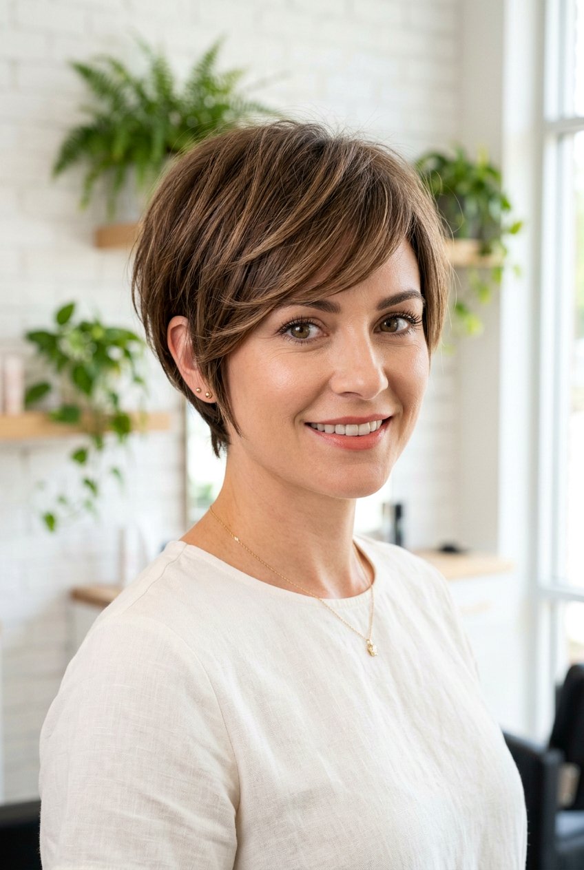 Layered Pixie Bob with Side Swept Bangs - 20 pixie bob with side swept bangs - 20 pixie bob with side swept bangs