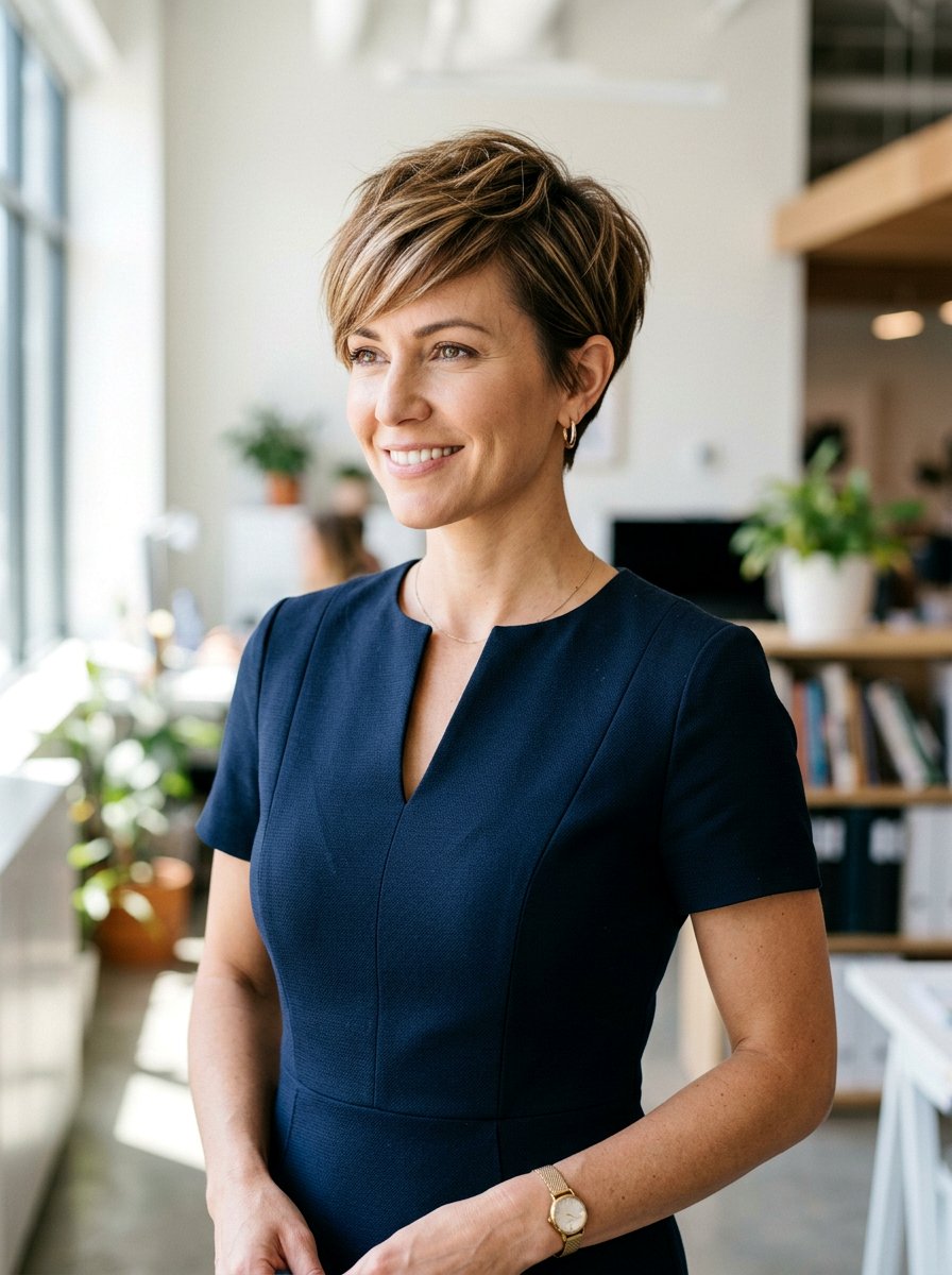 Layered Pixie Cut - 20 interview hairstyle with clean pixie cut - 20 interview hairstyle with clean pixie cut