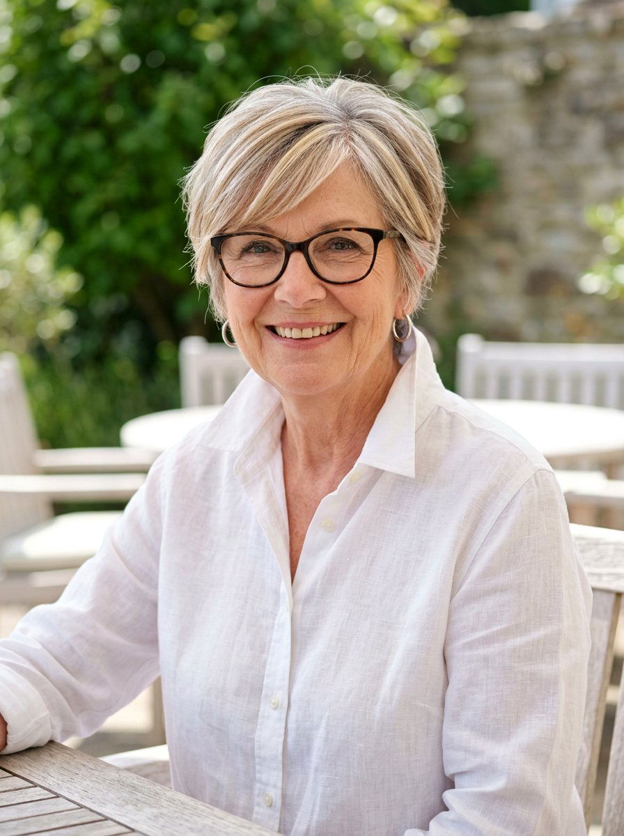 Layered Pixie Cut - 20 pixie cut for women over 70 with glasses - 20 pixie cut for women over 70 with glasses