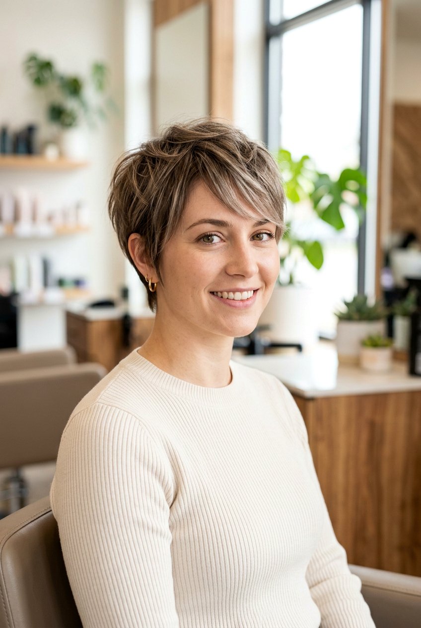 Layered Pixie Cut - 20 short hairstyles for thin hair - 20 short hairstyles for thin hair