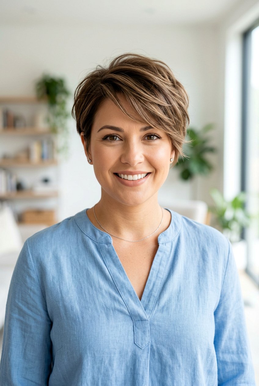 Layered Pixie Cut For Round Face - 20 flattering pixie for round face - 20 flattering pixie for round face