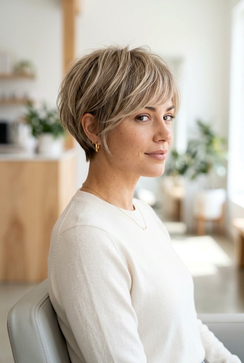 Layered Pixie Cut With Side Bangs - 20 layered haircut with side bangs - 20 layered haircut with side bangs