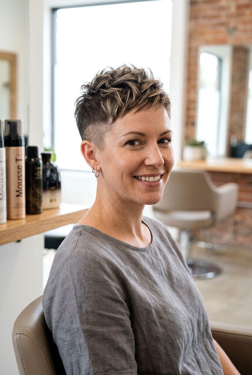 Layered Pixie Cut for Alopecia Women - 20 hairstyles for alopecia women - 20 hairstyles for alopecia women