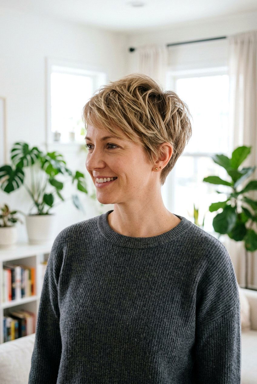 Layered Pixie Cut for Short Hair - 20 salon haircut ideas for short hair - 20 salon haircut ideas for short hair