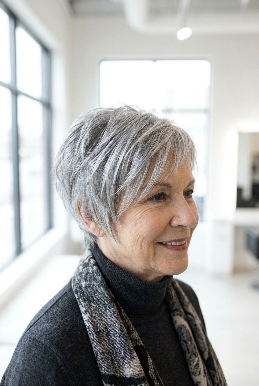 Layered Pixie Cut - 20 best haircuts for women over 70 - 20 best haircuts for women over 70