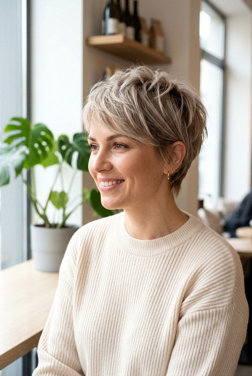 Layered Pixie For Fine Hair - 20 short straight hairstyles - 20 short straight hairstyles