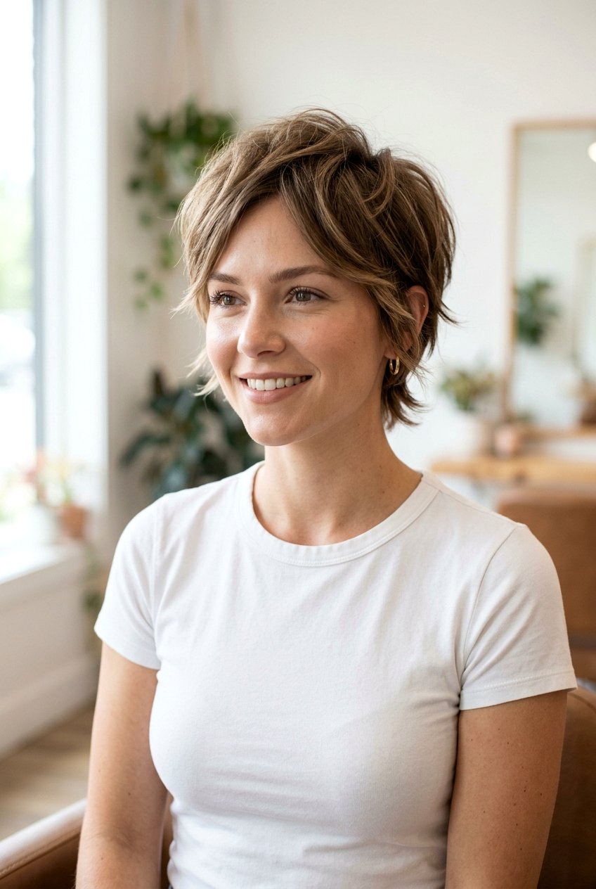 Layered Pixie Haircut For Fine Hair - 20 feminine pixie haircuts - 20 feminine pixie haircuts