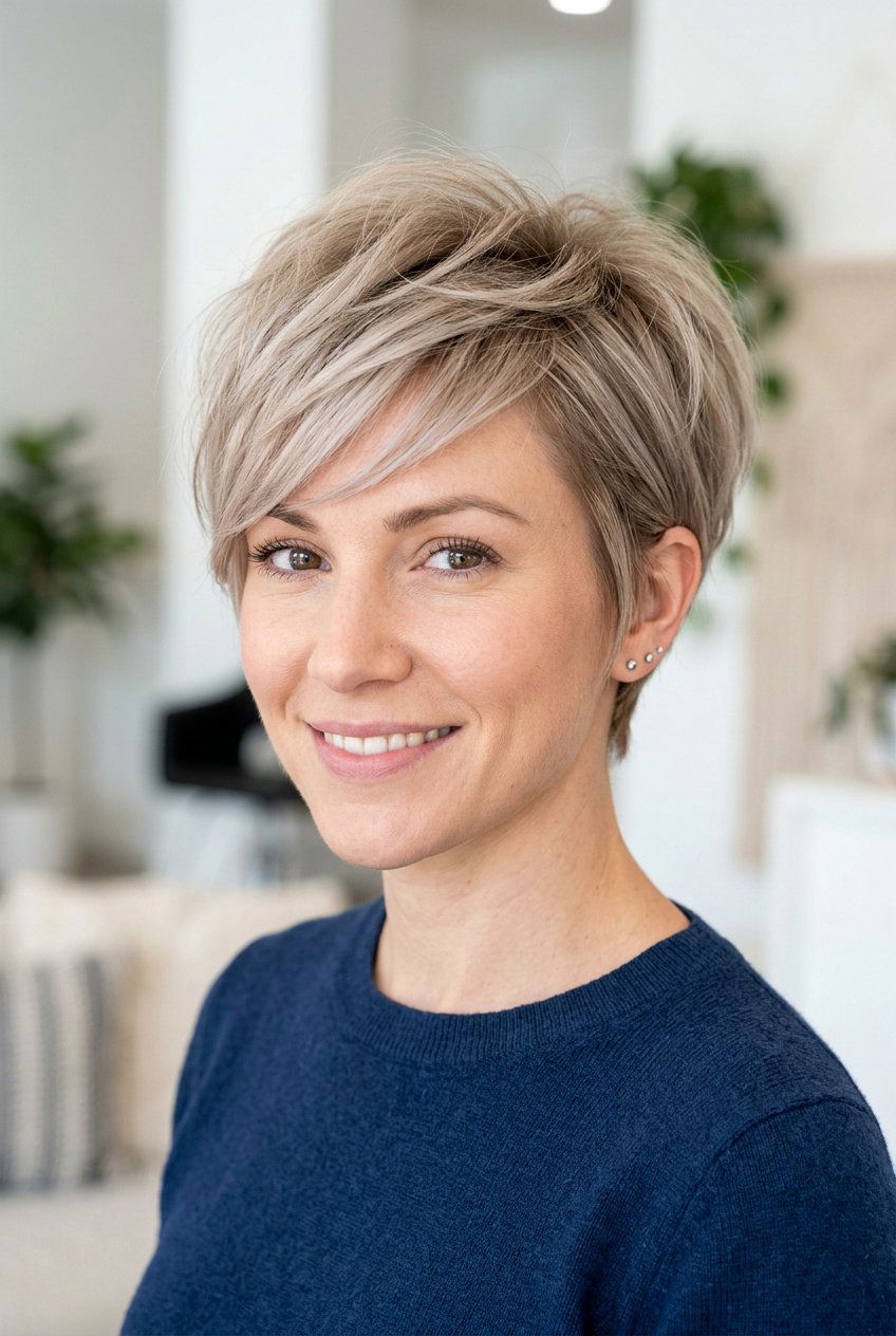 Layered Pixie Haircut - 20 easy care short hairstyles - 20 easy care short hairstyles