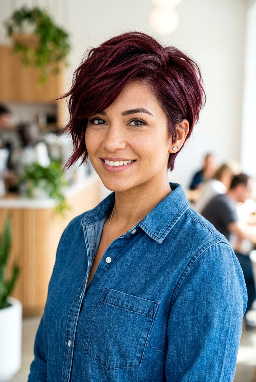 Layered Pixie With Long Top - 20 low maintenance haircut for thick frizzy hair - 20 low maintenance haircut for thick frizzy hair