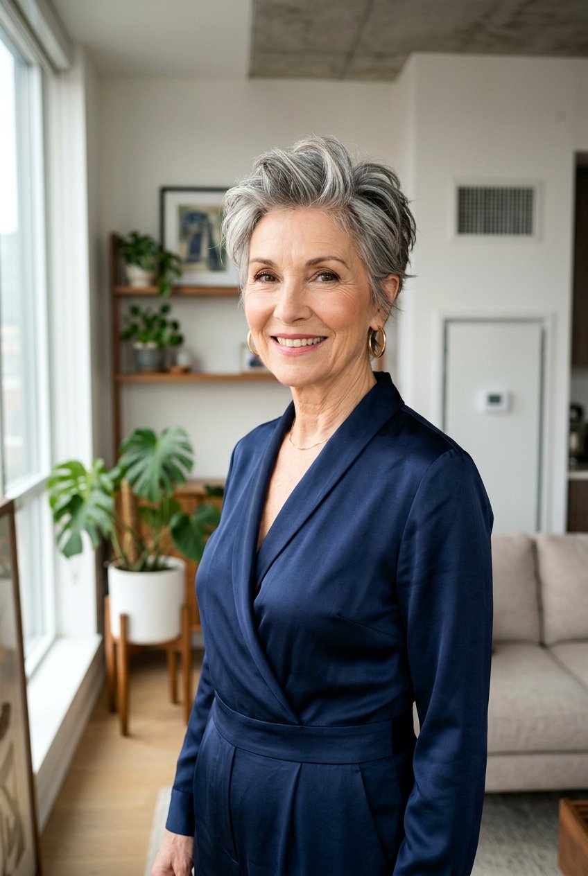 Layered Pixie With Texture - 20 wedding guest hairstyles for older women - 20 wedding guest hairstyles for older women