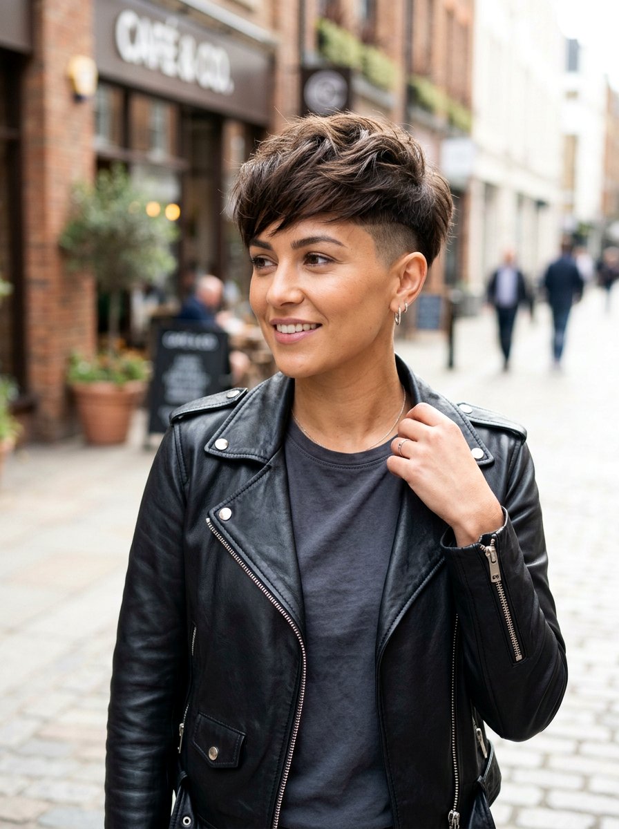 Layered Pixie With Undercut - 20 winter pixie haircut ideas - 20 winter pixie haircut ideas