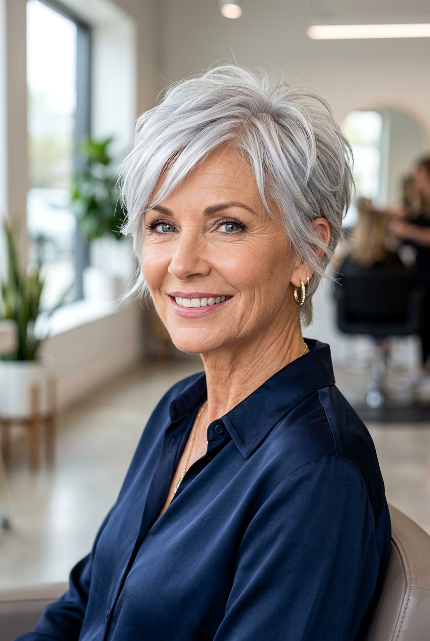 20 Gorgeous Face Framing Layers for Women Over 50 To Try Now