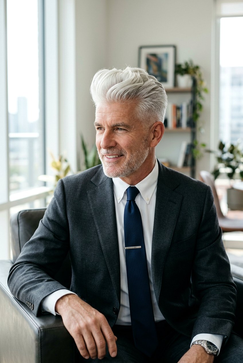 Layered Quiff Long Hair - 20 long layers haircut for older men - 20 long layers haircut for older men