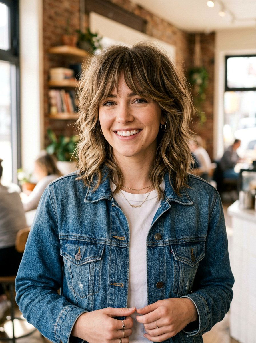 Layered Shag - 20 haircut for relaxed hair women - 20 haircut for relaxed hair women