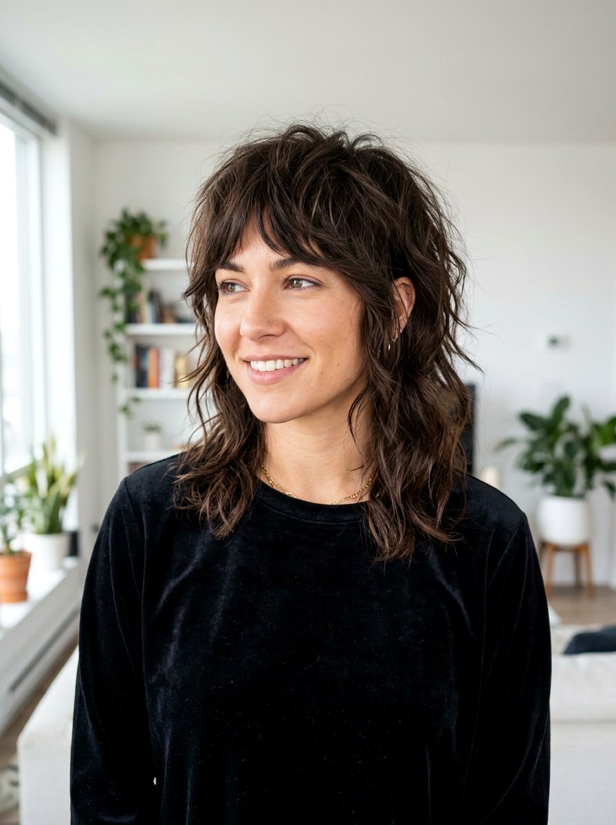 Layered Shag - 20 soft goth haircut ideas - 20 soft goth haircut ideas