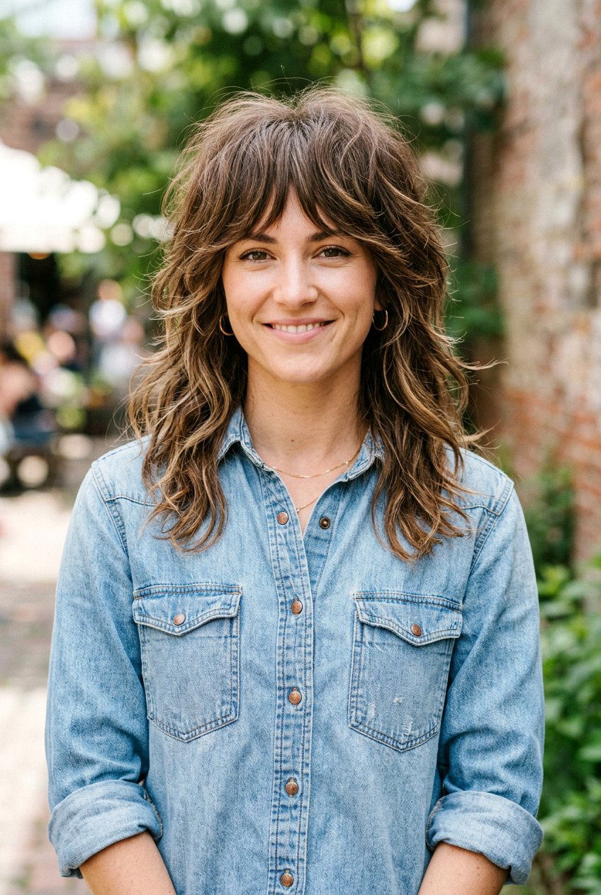 Layered Shag Cut For Postpartum Hair - 20 hairstyle to hide postpartum regrowth - 20 hairstyle to hide postpartum regrowth