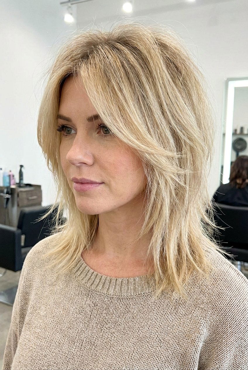 Layered Shag For Thin Hair - 20 shaggy hairstyles for women - 20 shaggy hairstyles for women