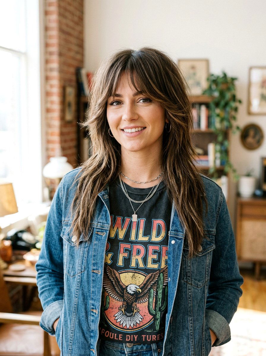 Layered Shag Haircut - 20 straight layered haircut for thick hair women - 20 straight layered haircut for thick hair women