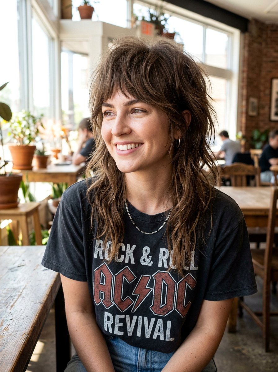 Layered Shag Haircut - 20 hairstyle to reduce width of face - 20 hairstyle to reduce width of face