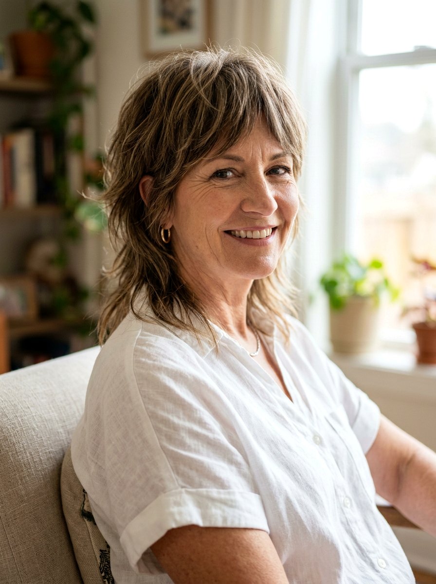 Layered Shag Mullet - 20 short mullet for women over 50 - 20 short mullet for women over 50