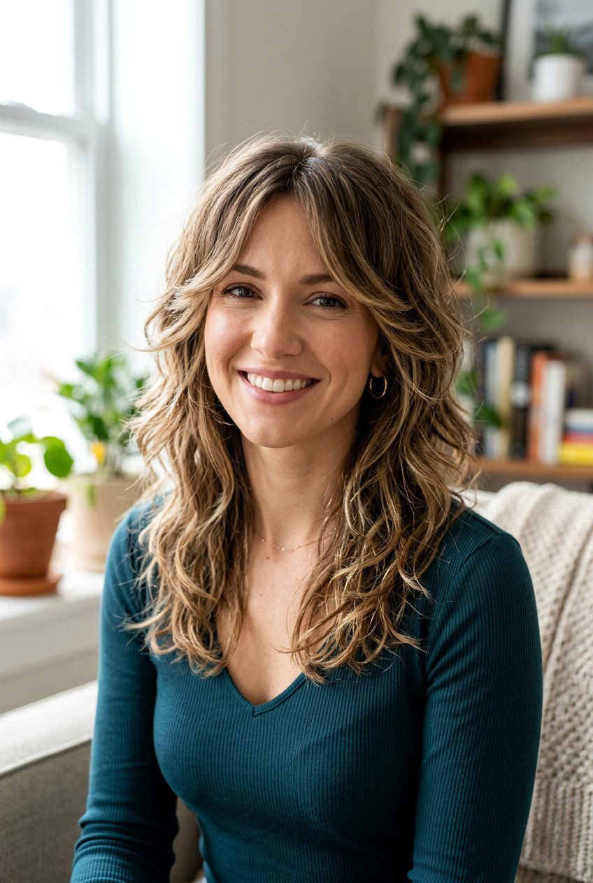 Layered Shag With Face Framing - 20 modern shag haircut with texture - 20 modern shag haircut with texture