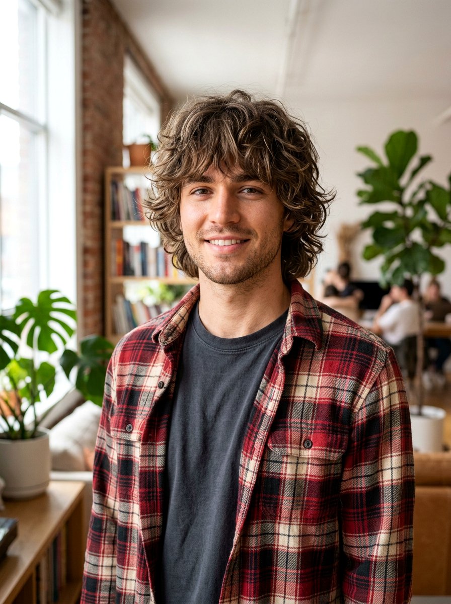 Layered Shaggy Wavy Fringe Men - 20 wavy fringe haircut men - 20 wavy fringe haircut men