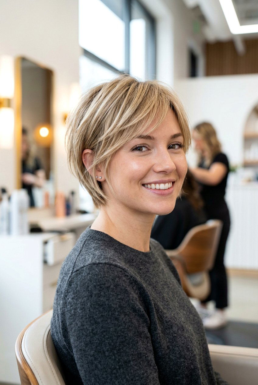 Layered Short Hair - 20 straight hairstyles for short hair - 20 straight hairstyles for short hair