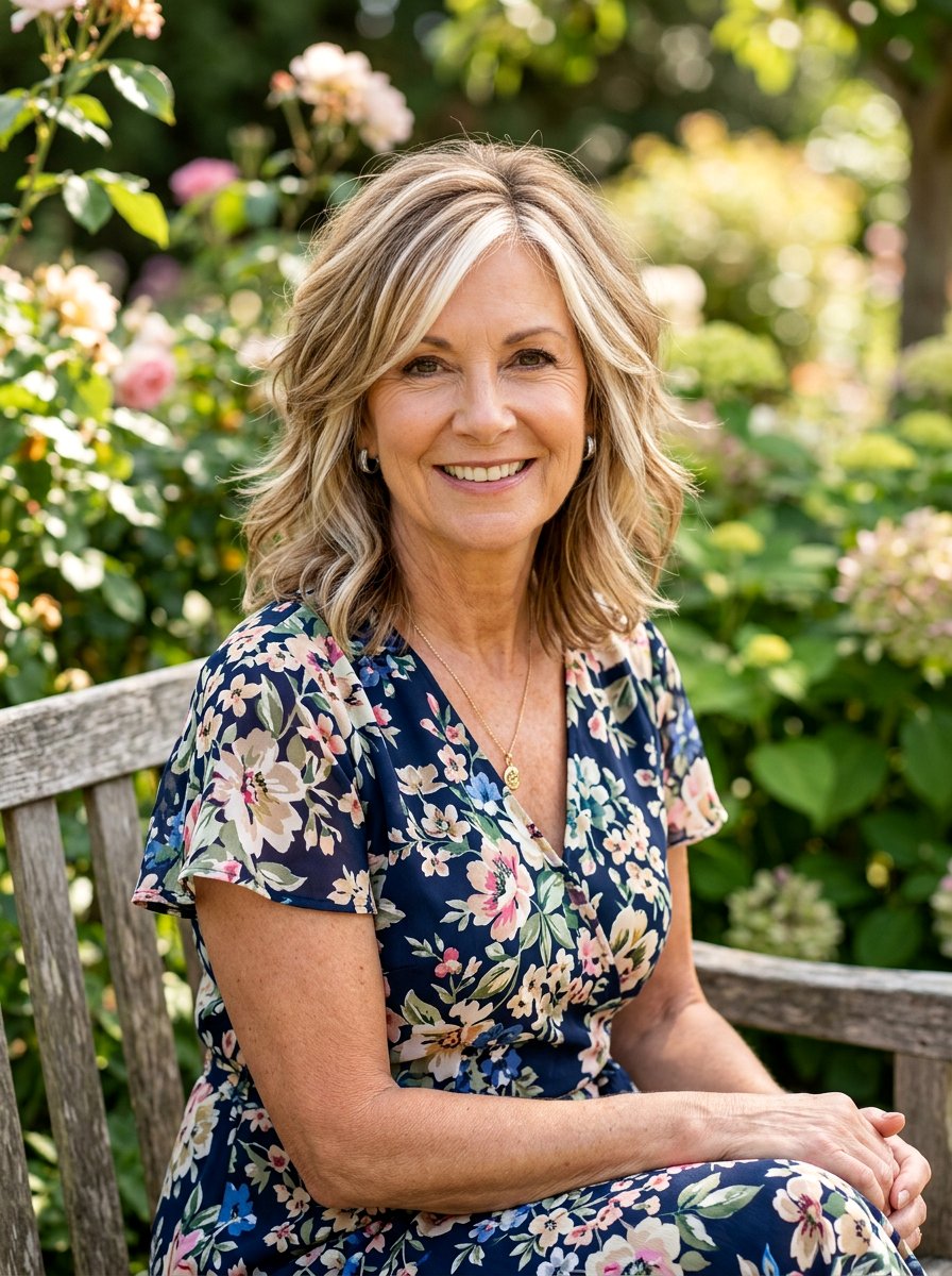 Layered Shoulder Length Cut With Highlights - 20 older women shoulder length layer ideas - 20 older women shoulder length layer ideas