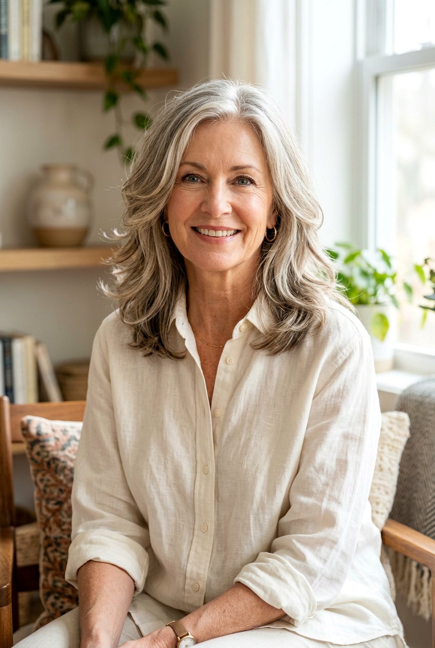 Layered Shoulder Length Haircut - 20 low maintenance layered hairstyle for older women - 20 low maintenance layered hairstyle for older women