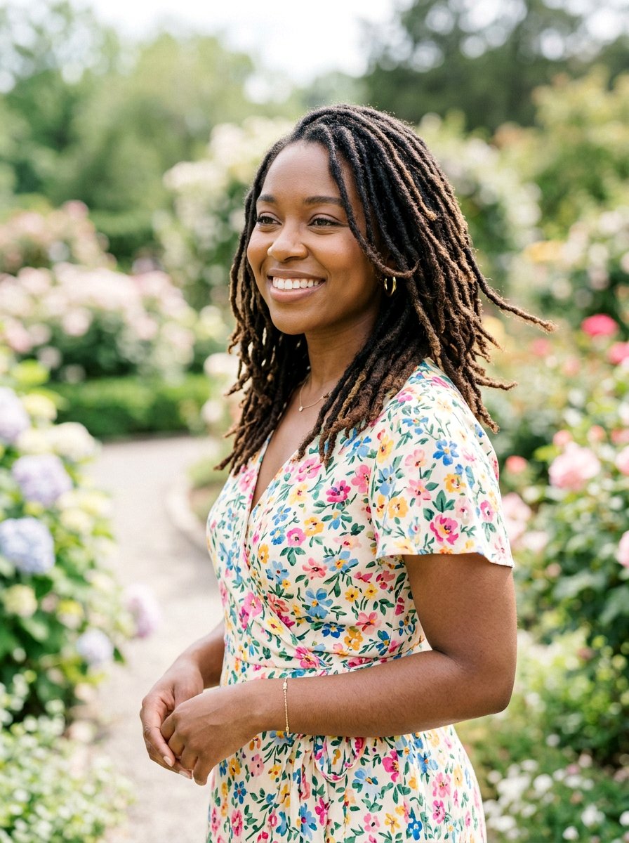 Layered Shoulder Length Locs - 20 shoulder length loc styles - 20 shoulder length loc styles