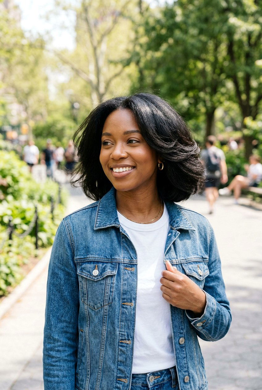 Layered Silk Press Bob - 20 black women silk press bob ideas - 20 black women silk press bob ideas