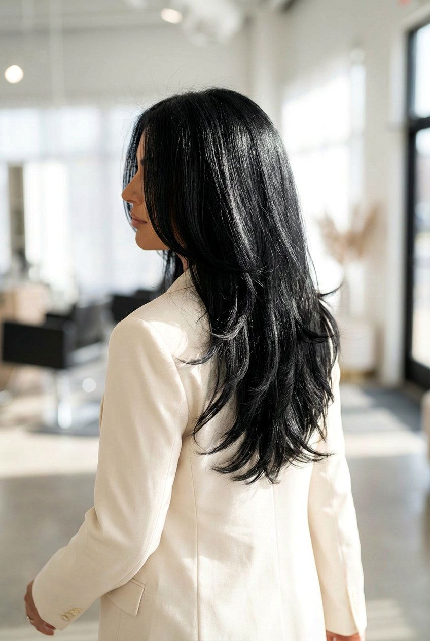 Layered Silk Press - 20 silk press hairstyles - 20 silk press hairstyles