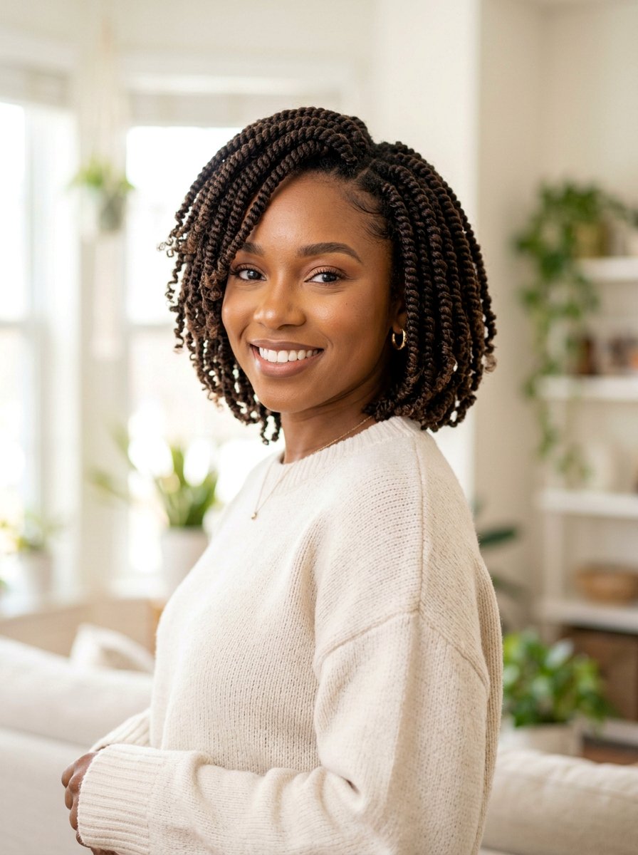 Layered Spring Twist Bob - 20 spring twists bob hairstyle - 20 spring twists bob hairstyle