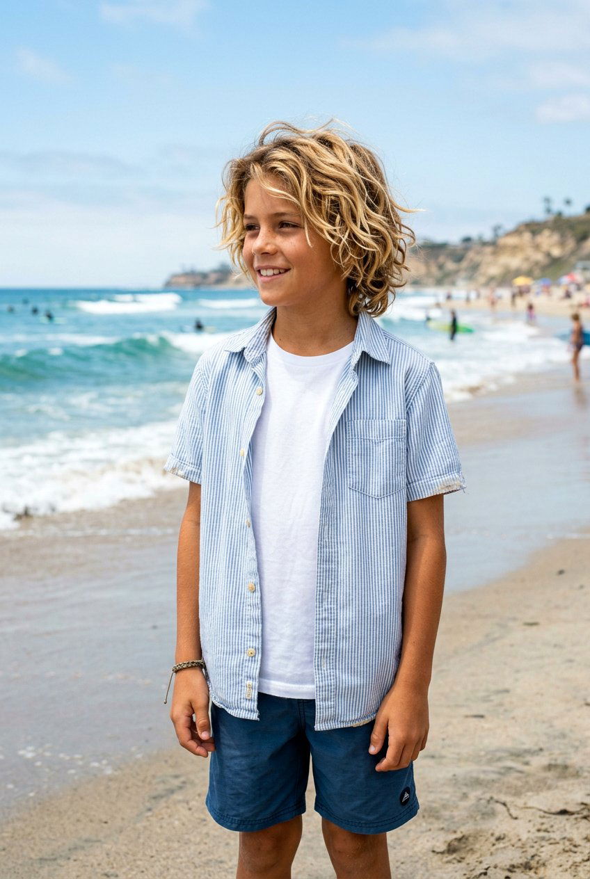 Layered Surfer Cut - 20 boys haircut for cowlick - 20 boys haircut for cowlick