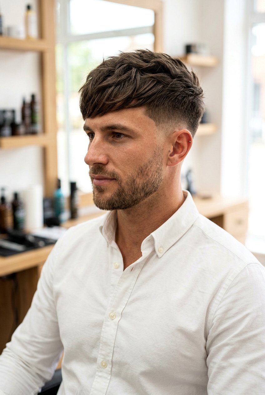 Layered Textured Fringe Low Fade - 20 low fade with textured fringe men - 20 low fade with textured fringe men