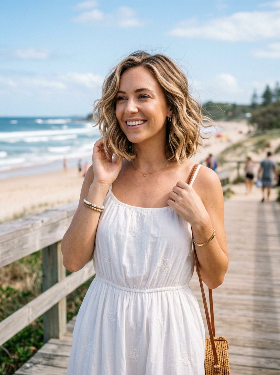 Layered Wavy Bob - 20 haircut to fix bulky triangle bob - 20 haircut to fix bulky triangle bob