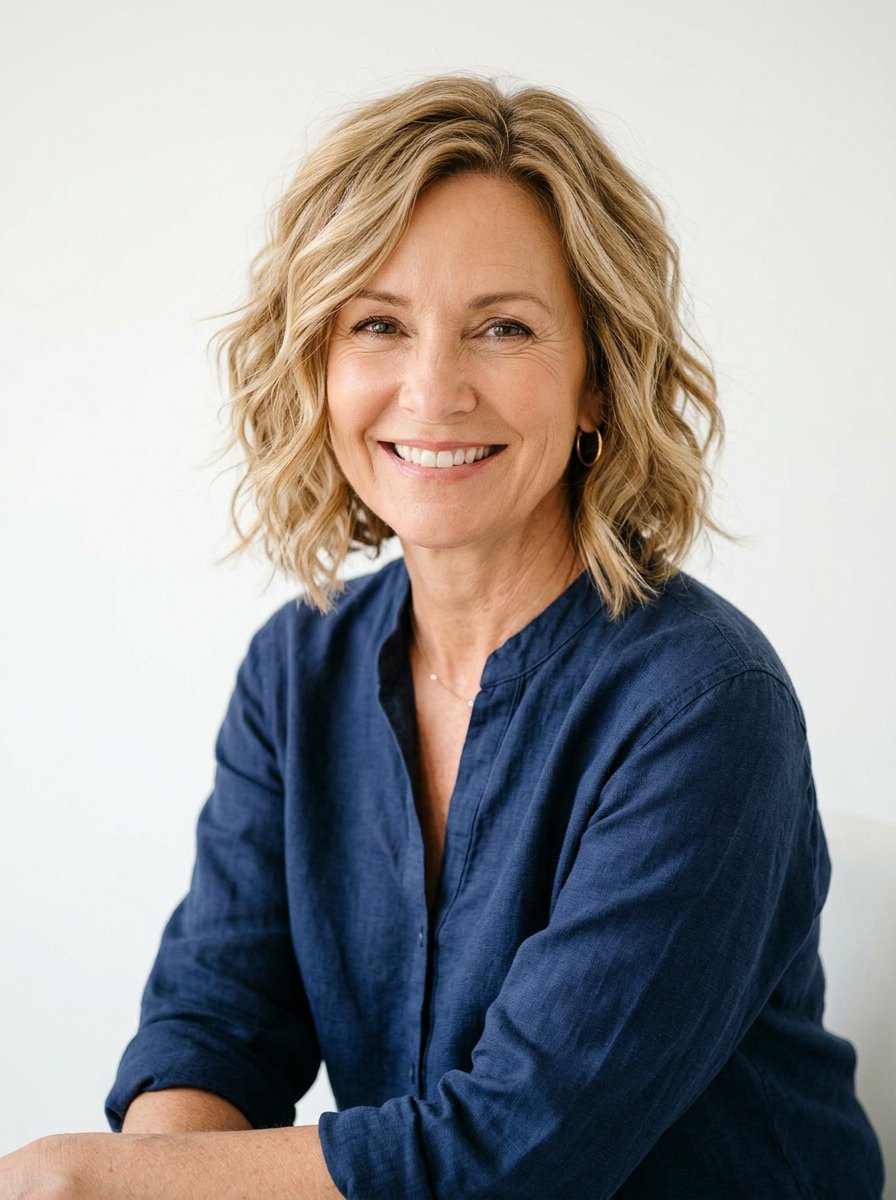 Layered Wavy Bob For Fine Hair - 20 wavy bob for women over 50 - 20 wavy bob for women over 50