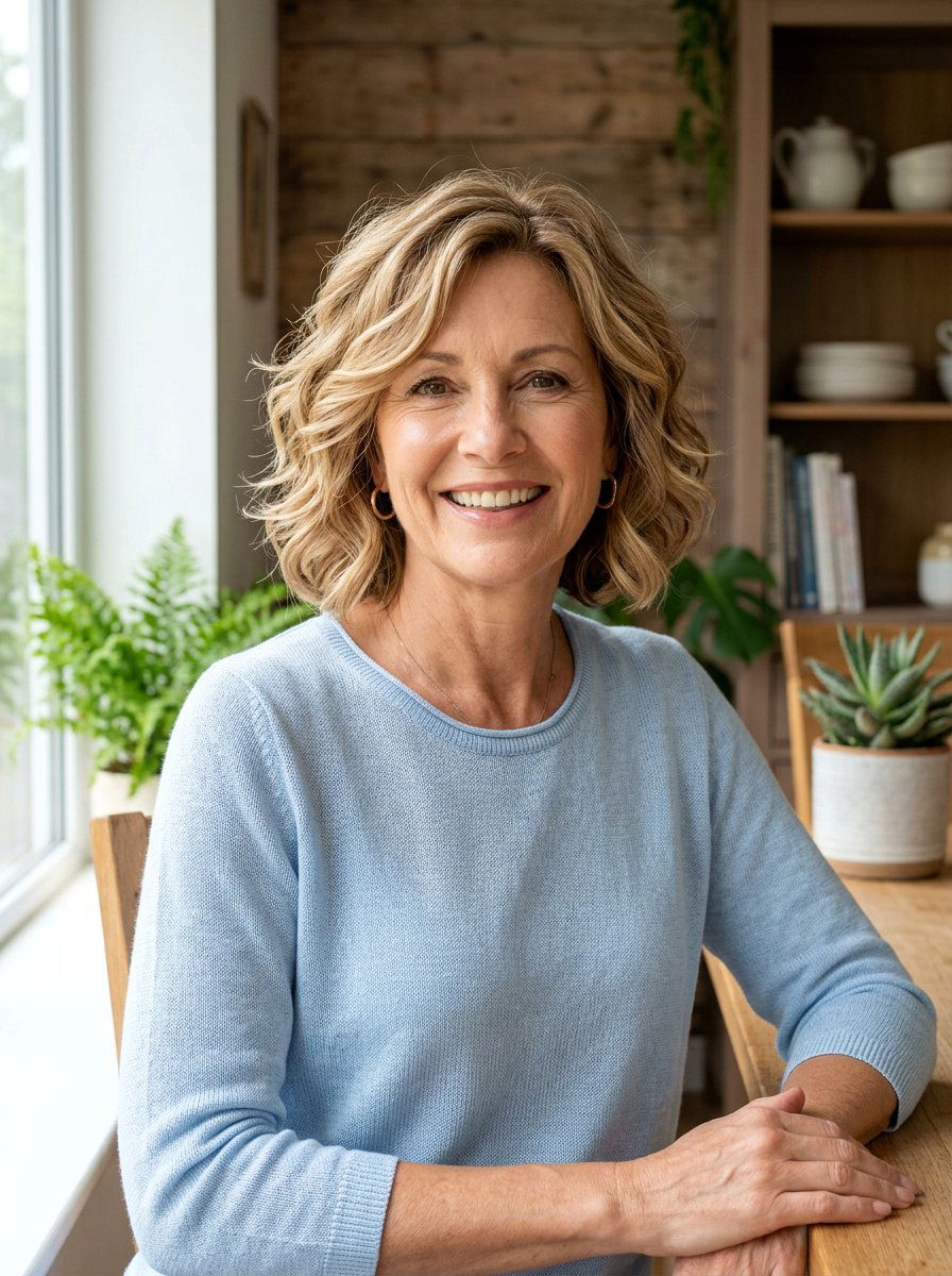 Layered Wavy Bob Haircut - 20 wavy bob haircut for mature women - 20 wavy bob haircut for mature women