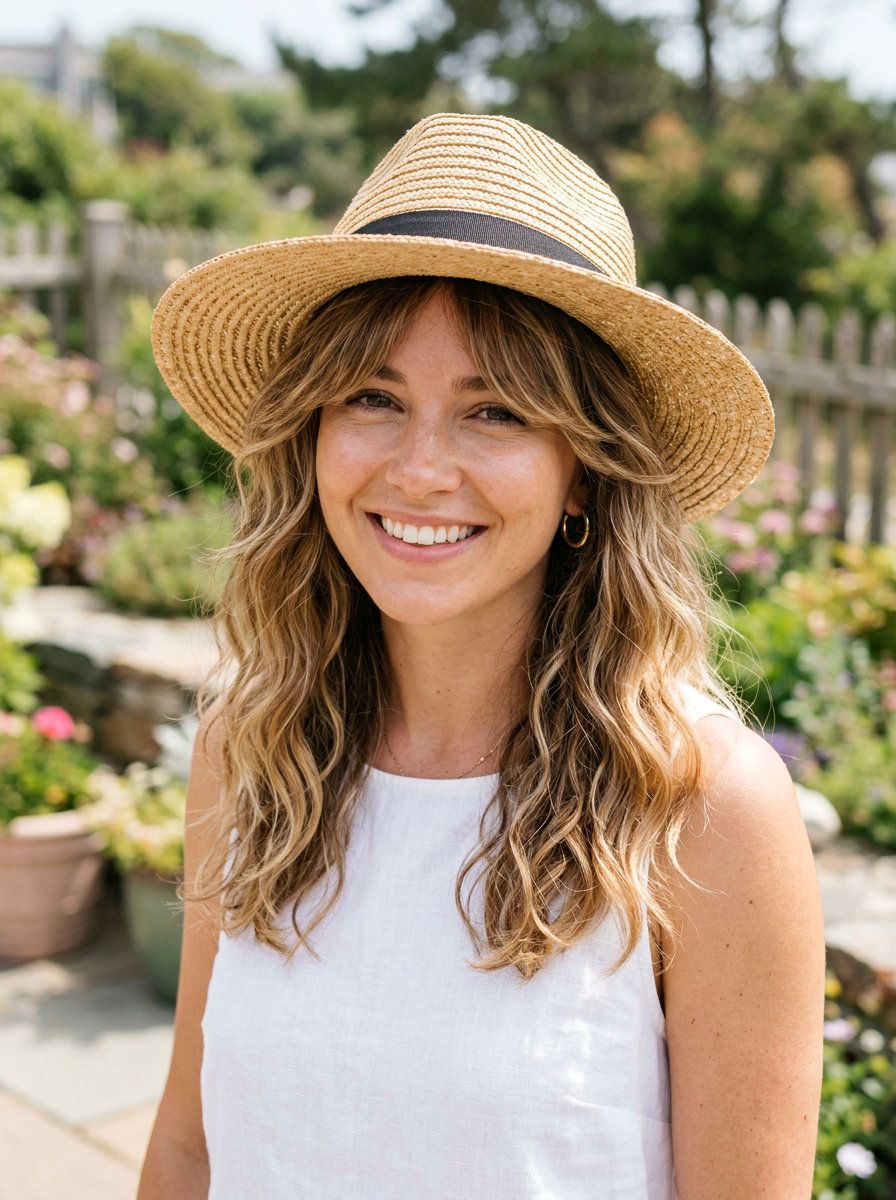 Layered Wavy Haircut With Curtain Bangs - 20 elegant layered haircut with curtain bangs - 20 elegant layered haircut with curtain bangs