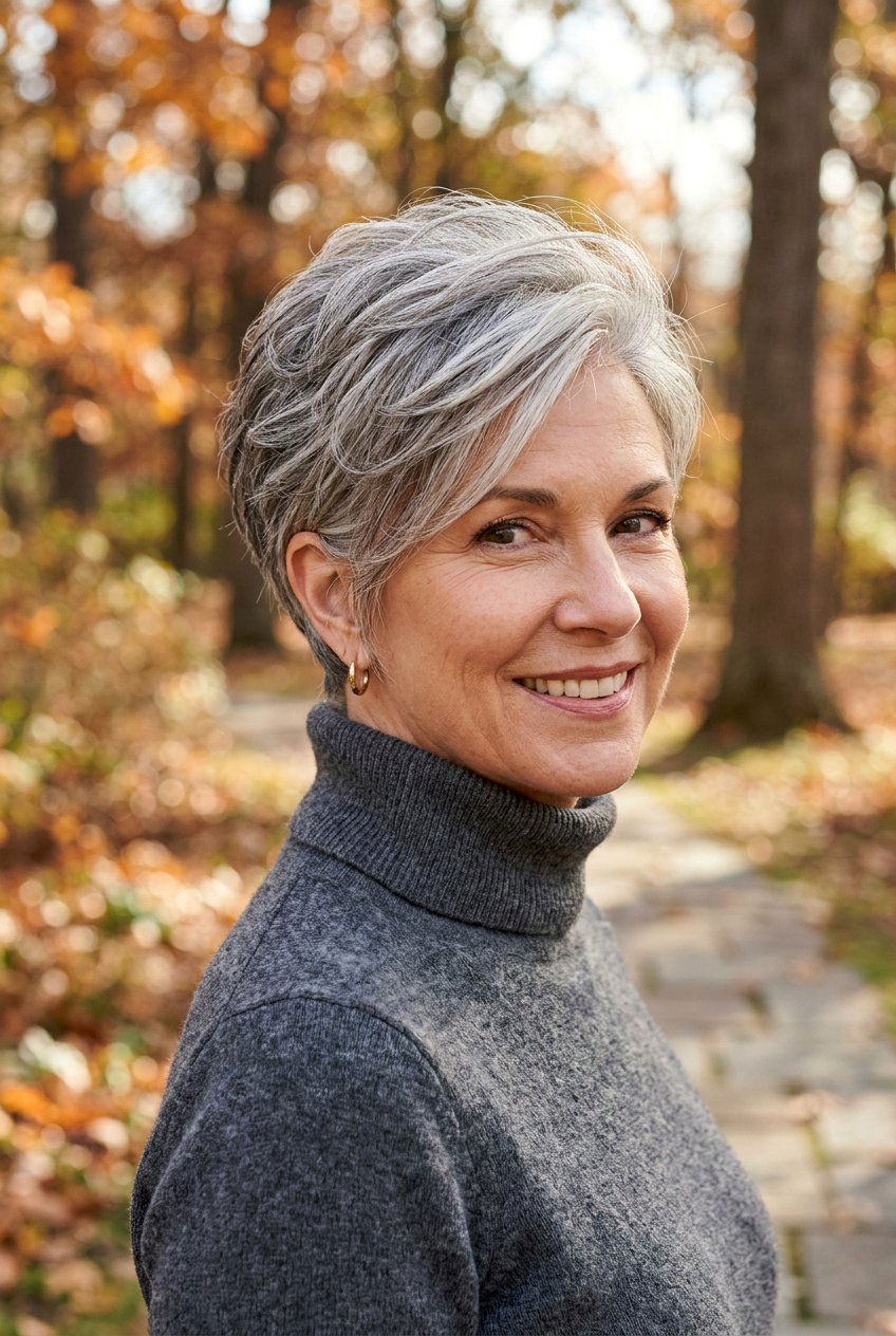 Layered Wedge Cut - 20 bouncy hairstyle for mature women - 20 bouncy hairstyle for mature women