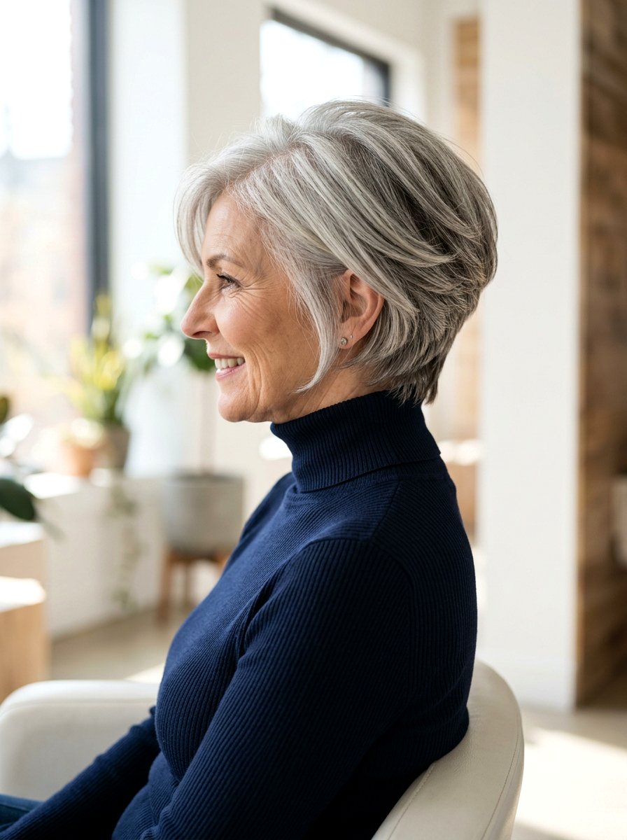 Layered Wedge Haircut - 20 older women shoulder length layer ideas - 20 older women shoulder length layer ideas