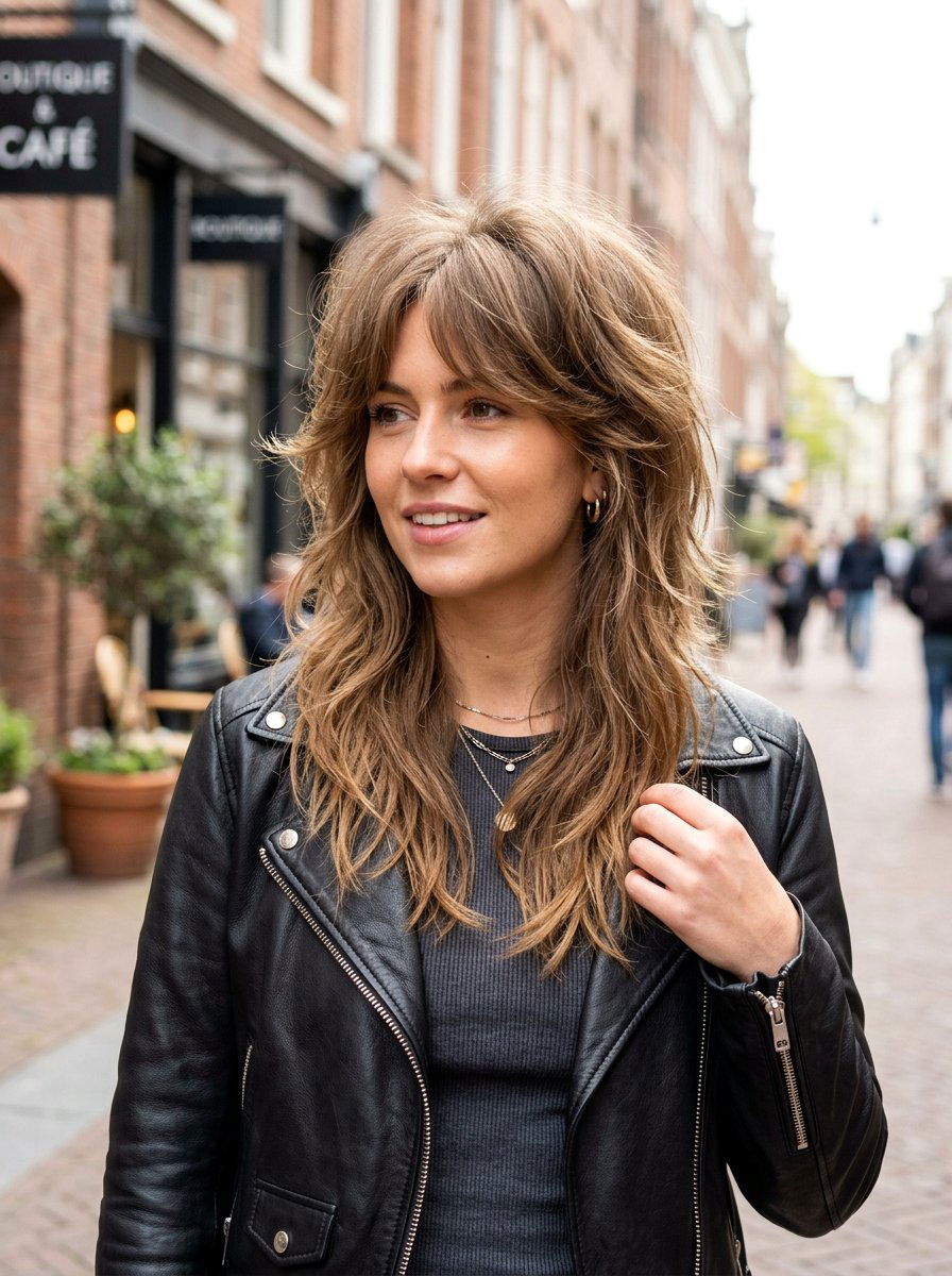 Layered Wolf Cut - 20 soft shaggy layers for older women - 20 soft shaggy layers for older women