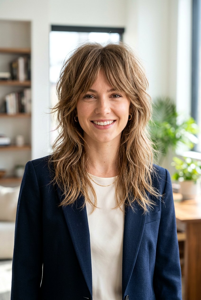 Layered Wolf Cut For Thin Hair - 20 soft wolf cut for mature women - 20 soft wolf cut for mature women