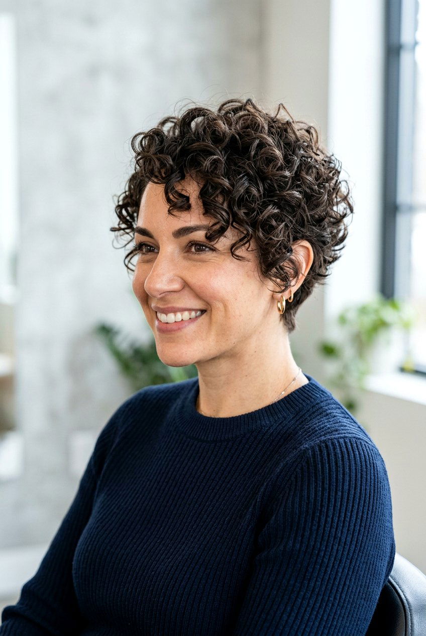 Layered curly pixie cut - 20 curly pixie haircut - 20 curly pixie haircut